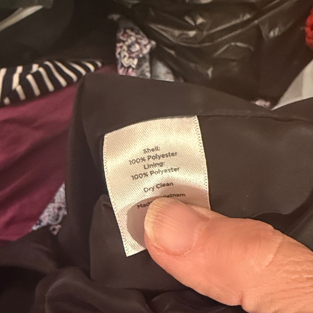 Talbots Black Sleeveless Side ruffle  Dress- worn once. Retail‎ 169 - Picture 6 of 6